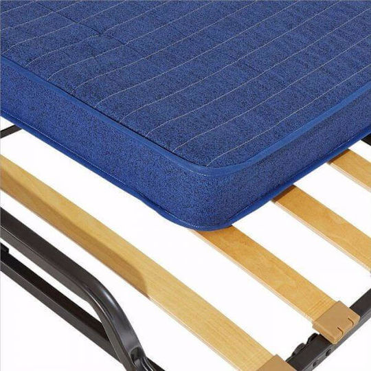 Luxor Pat Pliant Cu Saltea 10cm Dublu Negru 190x140cm