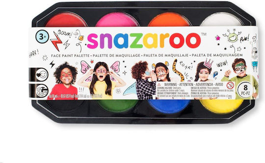 Snazaroo Makeup Colour Palette 8x18ml Ass Colours 791060
