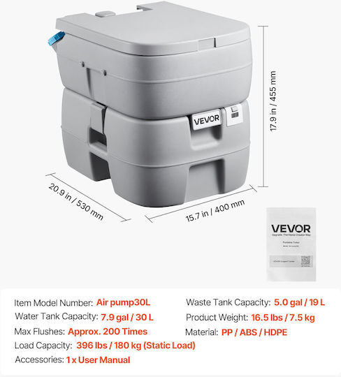 Chemical Toilet Toilet 19l