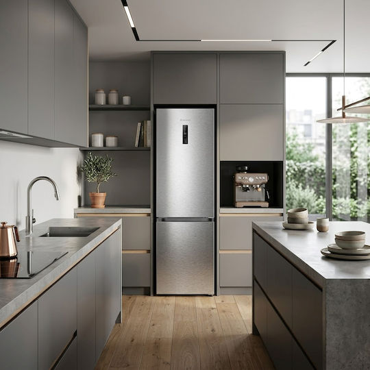 Morris Combină frigorifică 346lt Total NoFrost Î195xL60xA65.8cm. Inox T73344DBN