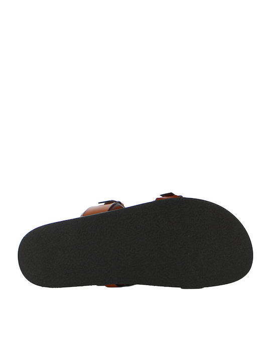 Flache Sandalen Für Damen Tabac Braun