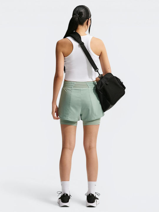 2-in-1 Women's High Waist Activewear Shorts Dri-Fit Steam