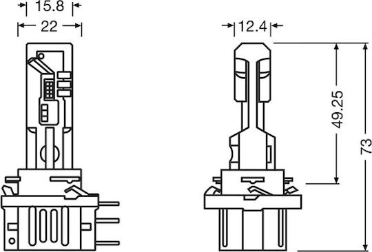 Osram Led H15 Ledriving Hl Easy Gen2 12volt 23/3watt 1250/250lm 6500K 2 Menge Autolampen
