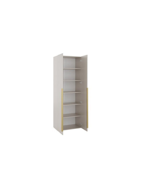 Comfivo 559 Δίφυλλη Ντουλάπα Χρυσό 70x42x200cm