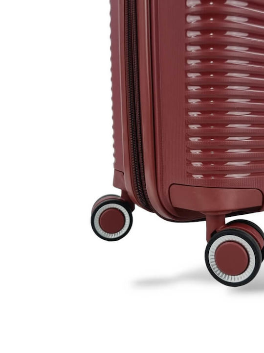 Rain Großer Hartschalenkoffer Burgundisch mit 4 Rädern Höhe 75cm