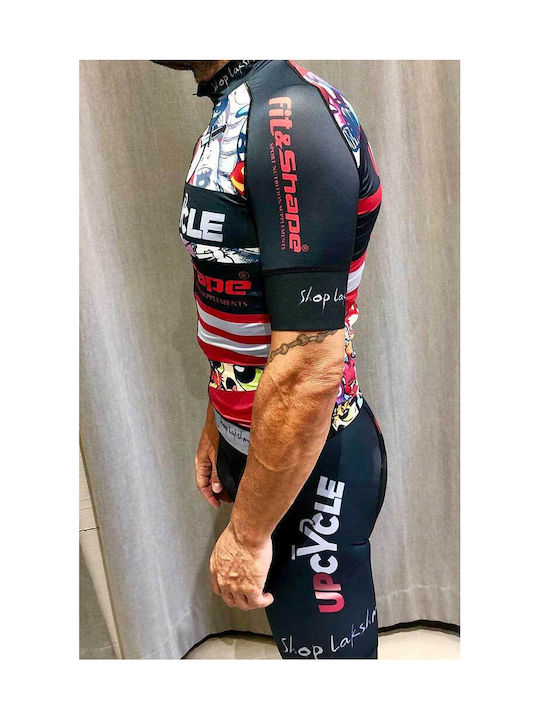 Demaraz Men's Short Sleeves Cycling Jersey Road Bike Multicolour