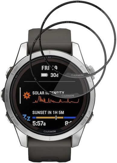 Techsuit Нано Флекс Закалено Стъкло За Цялото Лице За Garmin Fenix 7S 2 Бр