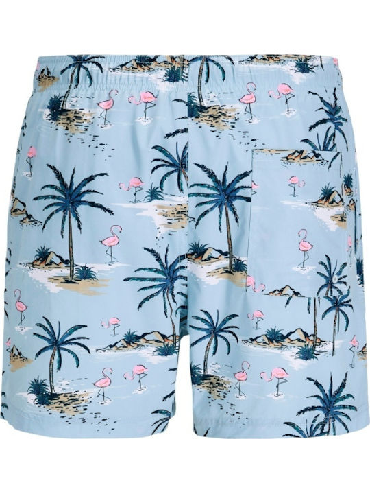 Men's Swimwear Shorts Blue with Prints