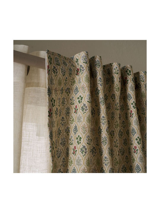 Gofis Home Κουρτίνα με Τρέσα Gofis Πράσινη 130x270εκ.