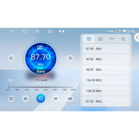 Lenovo Car Audio System for Fiat Ducato 2021 Bluetooth USB WiFi GPS Apple CarPlay Android Auto with 9" Touch Screen