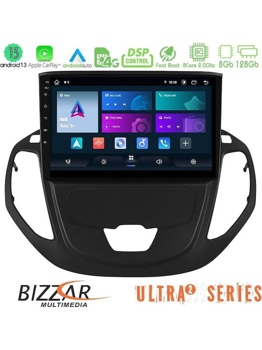 Bizzar Car Audio System for Ford Transit Courier 2015-2023 (Bluetooth/USB/WiFi/GPS/Apple-Carplay/Android-Auto) with Touch Screen 9"