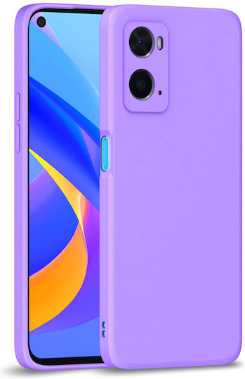 Rückseitencover aus Silikon Flieder (Oppo A76)