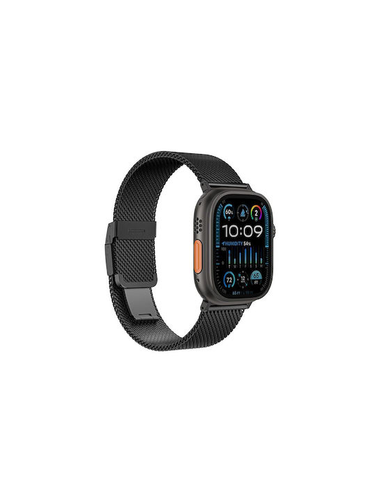 AmazingThing Titan Premium Метална Каишка Apple Watch 38 40 41 42 44 45 46 49 Mm Черна