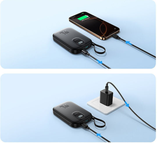 Joyroom JR-PBF18 Power Bank 10000mAh 22.5W με Θύρα USB-A και Θύρα USB-C Power Delivery Μαύρο