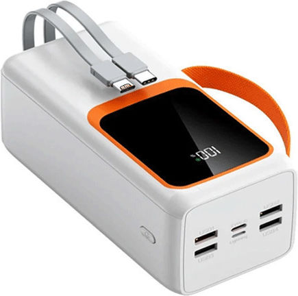PZX V28 Power Bank 30000mAh 22.5W με 2 Θύρες USB-A Λευκό
