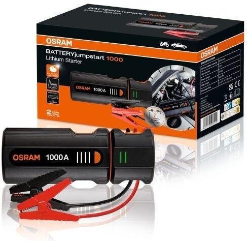 Osram Jumpstart 1000 Portabil Starter Baterie Auto 1000A cu Banca de alimentare / USB 12V