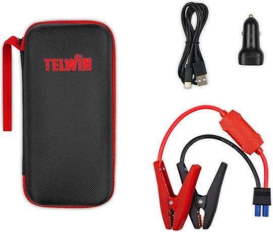 Telwin Tragbar Auto-Starthilfe 12000mAh mit USB / Power Bank,Powerbank 12V