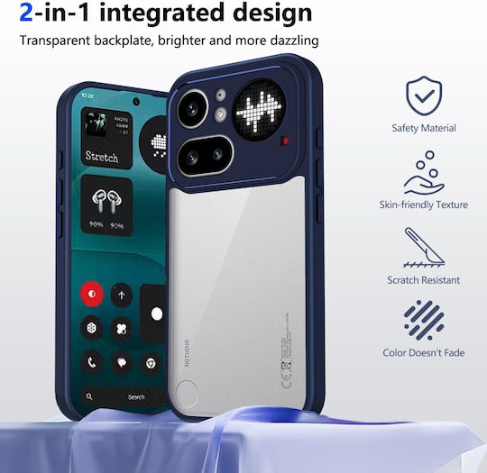 Farbe Rahmen Rückseite Kunststoff Blau (Nichts Phone (4a) Pro)