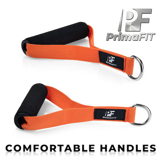 PrimaFit Σωληνωτά Λάστιχα Γυμναστικής με Λαβές Σετ 3τμχ