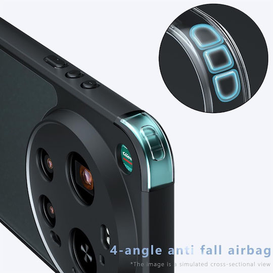 Techsuit Purefrost Umschlag Rückseite Silikon Schwarz Xiaomi 17 Ultra