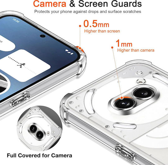 Techsuit Stoßstange aus Silikon Transparent für Nothing Phone (4a) Pro
