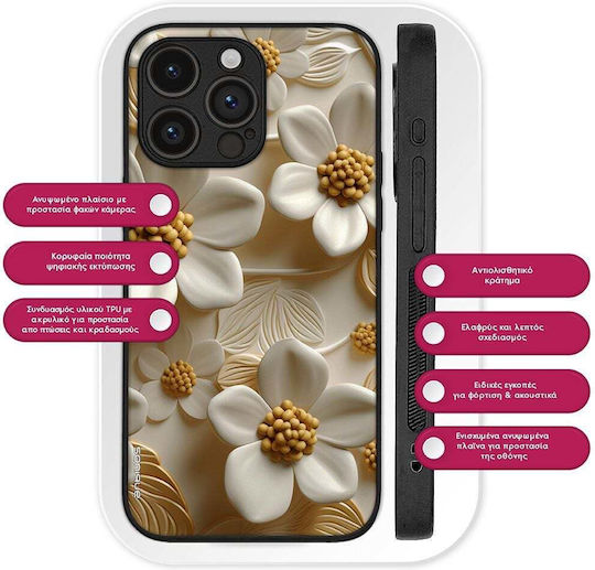 Sonique 3D Blumen Serie Realme 16 Pro Plus Weiße Handyhülle