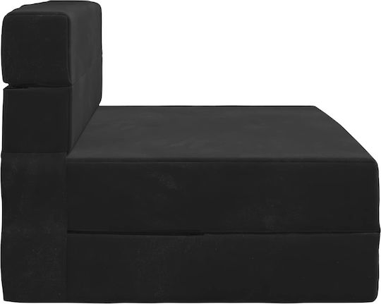 Πολυμορφική Πουφ Πολυθρόνα Μαύρη 100x80x60cm
