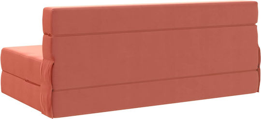 Three-Seater Couch Bed Red 203x152 cm
