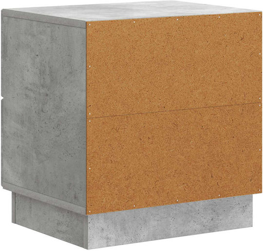 Κομοδίνο Ξύλινο Γκρι 43x34.5x44.5cm