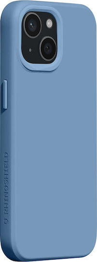 RhinoShield Handyhülle iPhone 15 Kompatibel mit Magsafe Weiche Stoßfeste Solidx Serie Blau
