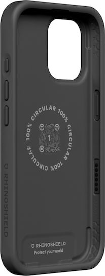 RhinoShield Handyhülle iPhone 15 Plus Magsafe Weiche Stoßfeste Solidx Serie Schwarz