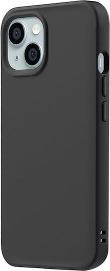 RhinoShield Handyhülle iPhone 15 Plus Magsafe Weiche Stoßfeste Solidx Serie Schwarz