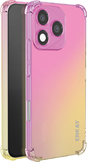 Enkay Калъф Honor 400 Lite Меки Подсилени Ъгли Градиентен Дизайн Шампанско Розов