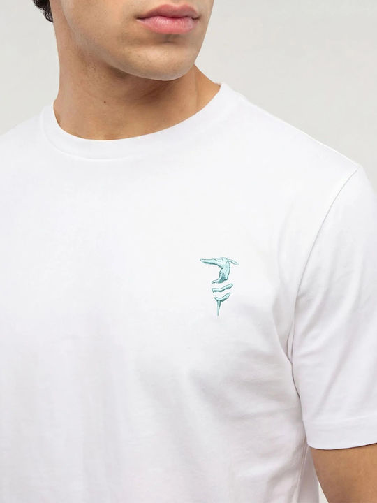 Herrenblusen Kurzarm T-Shirt in Creme