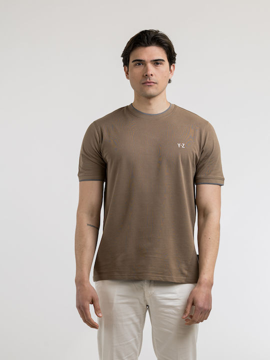 T-shirt Καφέ