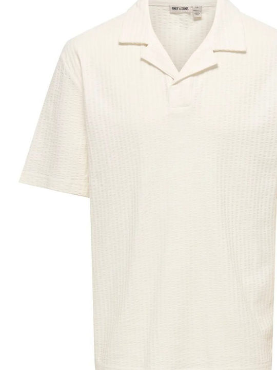 Polo Short Sleeve Blouse Ecru