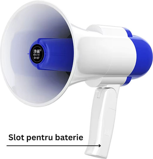 Professioneller Tragbarer Megafone Mikrofon Batterie Sirene Aufnahme 300m Reichweite