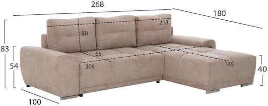Γωνιακός Καναπές Κρεβάτι 270x181x75εκ. Γωνιακός Καναπές Κρεβάτι 270x181x75εκ.