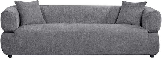 Dreisitzer Sofa Grau 229x88x68cm