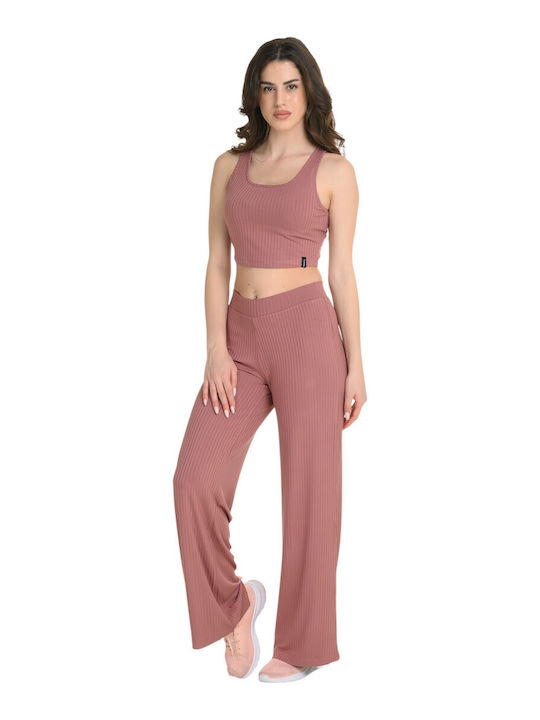 Damen Crop Top Rot