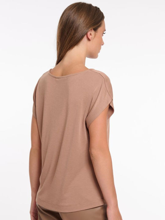 Γυναικείο T-shirt Μπεζ