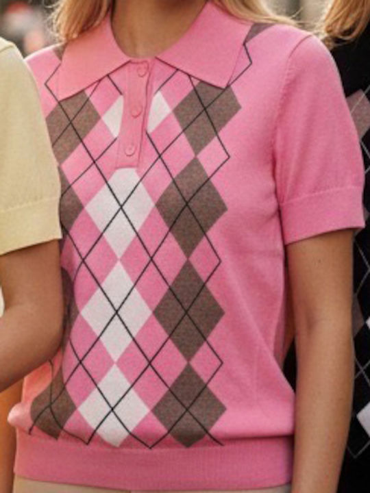 Women's Polo Blouse Pink