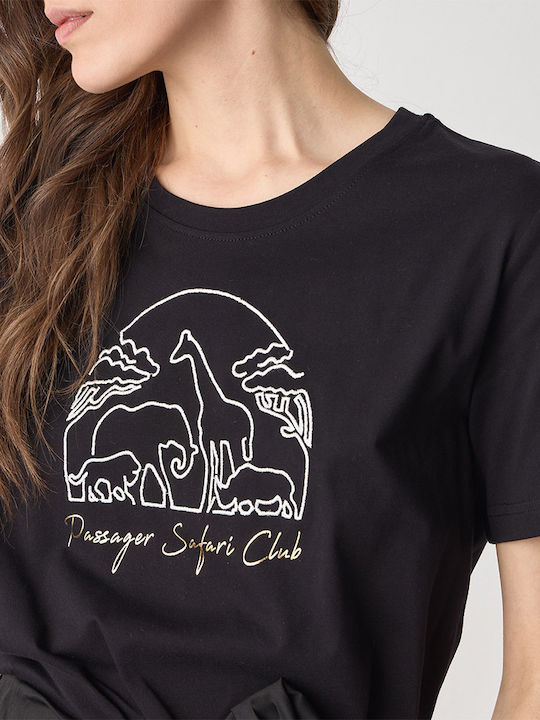 Γυναικείο T-shirt Μαύρο