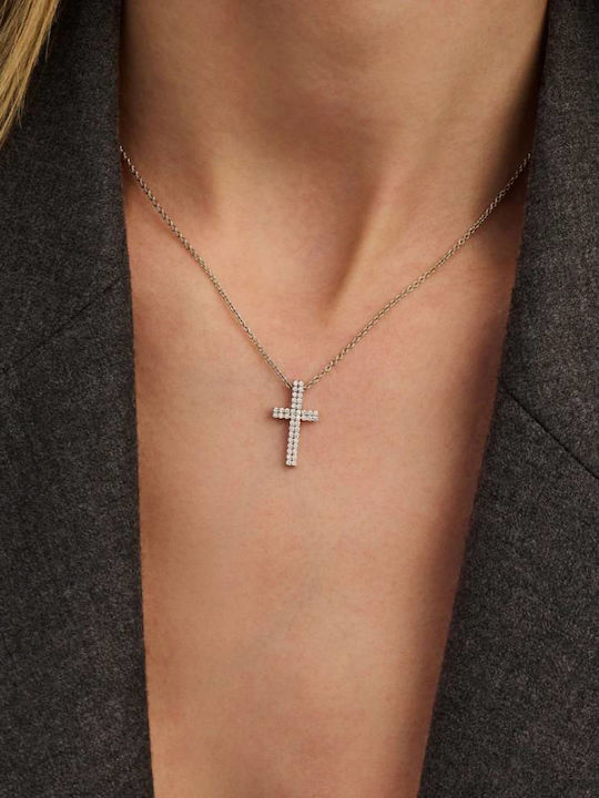 Ti Sento Damenkreuz aus Silber mit Kette