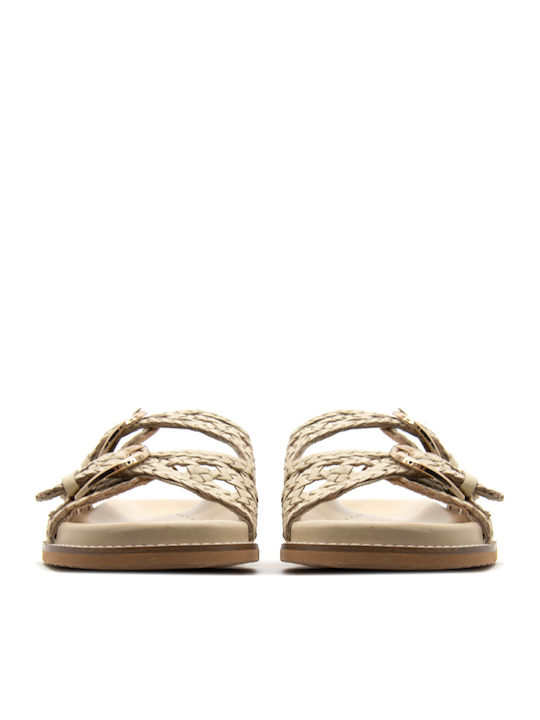 Gioseppo Gioseppo Ogunquit Leder Flache Sandalen Für Damen Beige