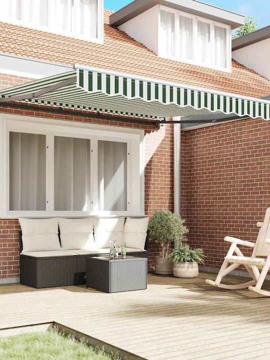 vidaXL Terrace Awning Frame with LEDs 3x2.5m
