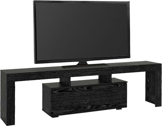 Έπιπλο Τηλεόρασης Woodra Μαύρο Μ180xΠ31.3xΥ50.2cm