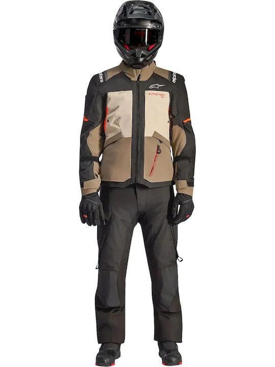 Alpinestars Andes V4 Winter Men's Riding Jacket Waterproof Grey / Brown