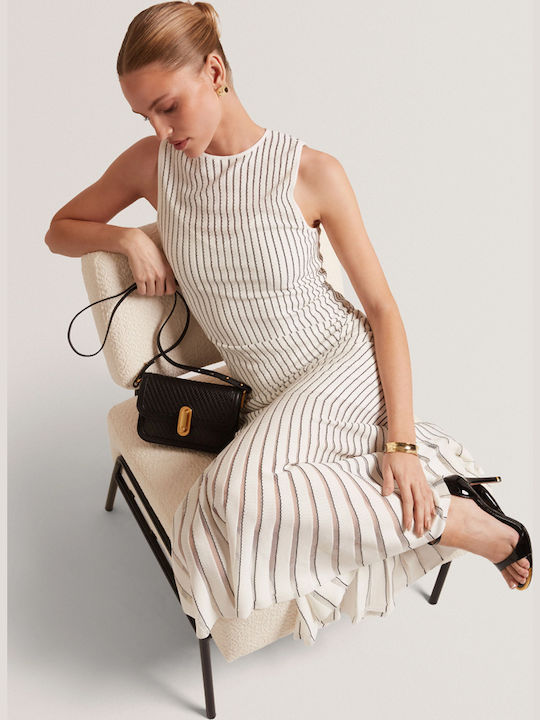 Summer Midi Evening Dress White