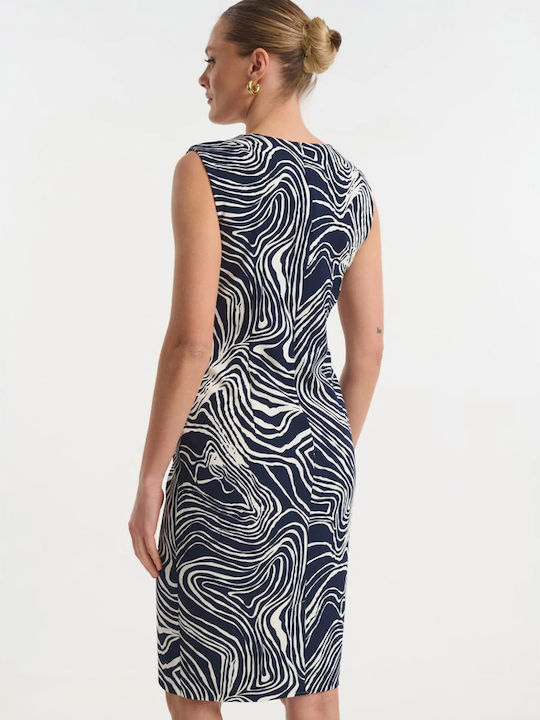 Summer Midi Dress for Wedding - Christening Blue 05-9470-Blue